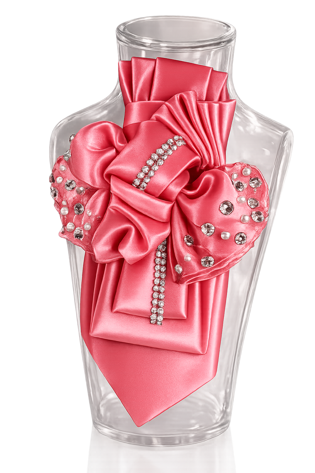 Crystal Bloom Bow Statement Tie