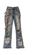 Upycled Denim Statement Jeans
