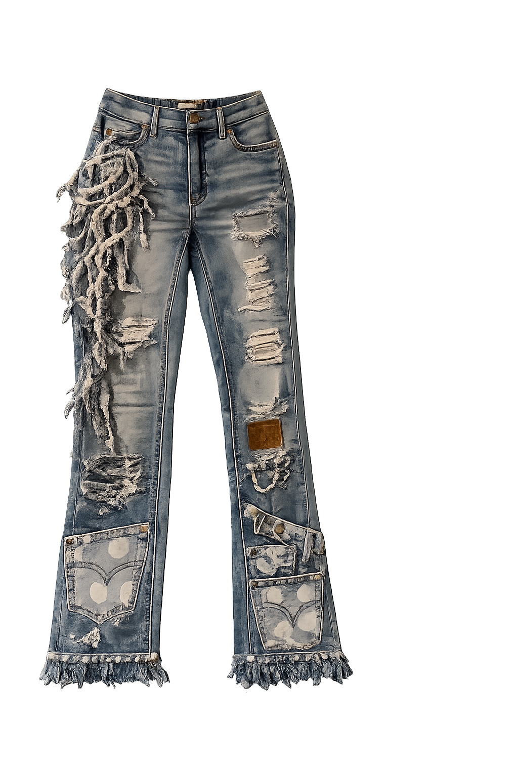 Upycled Denim Statement Jeans