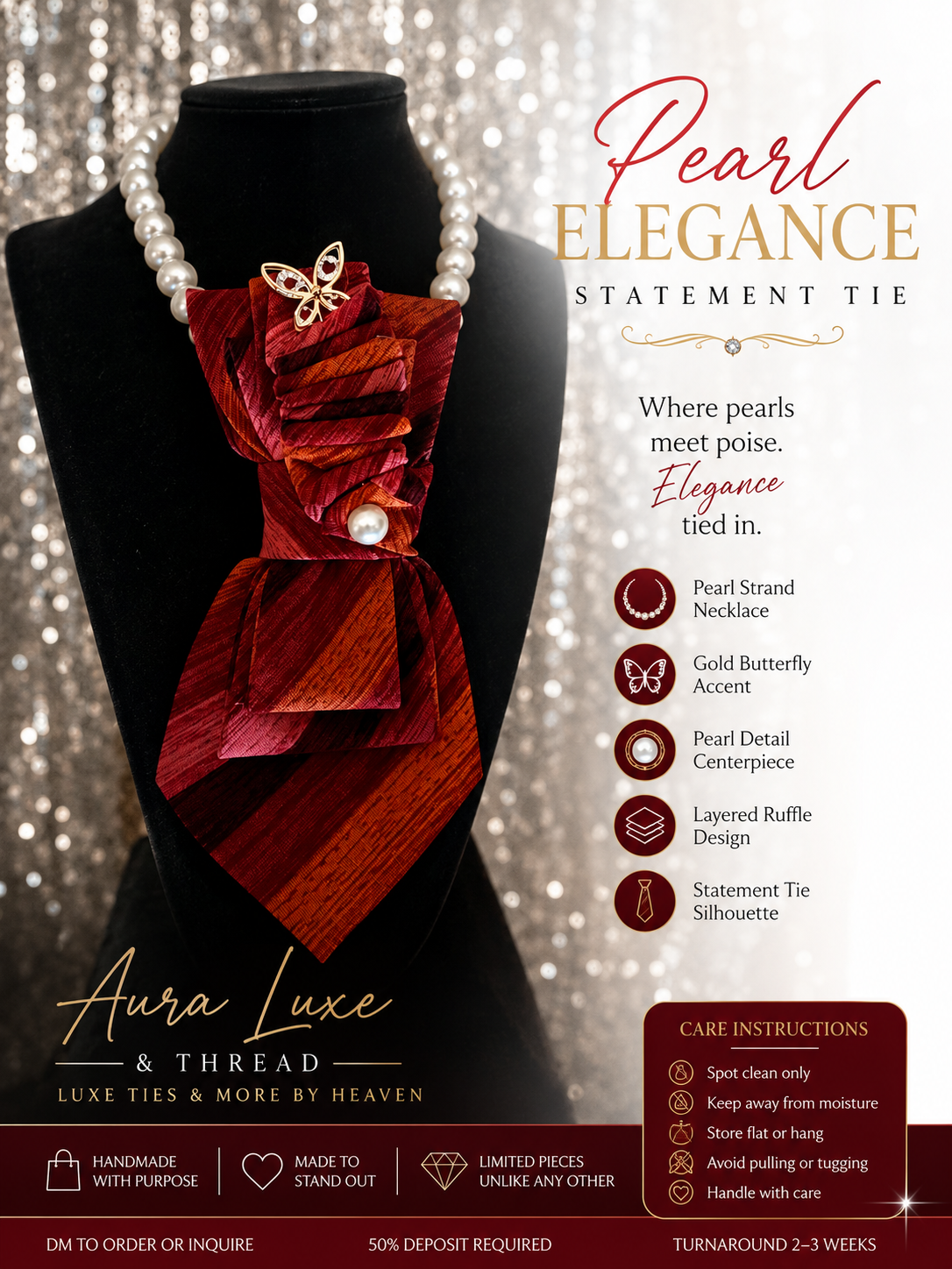 PEARL ELEGANCE TIE